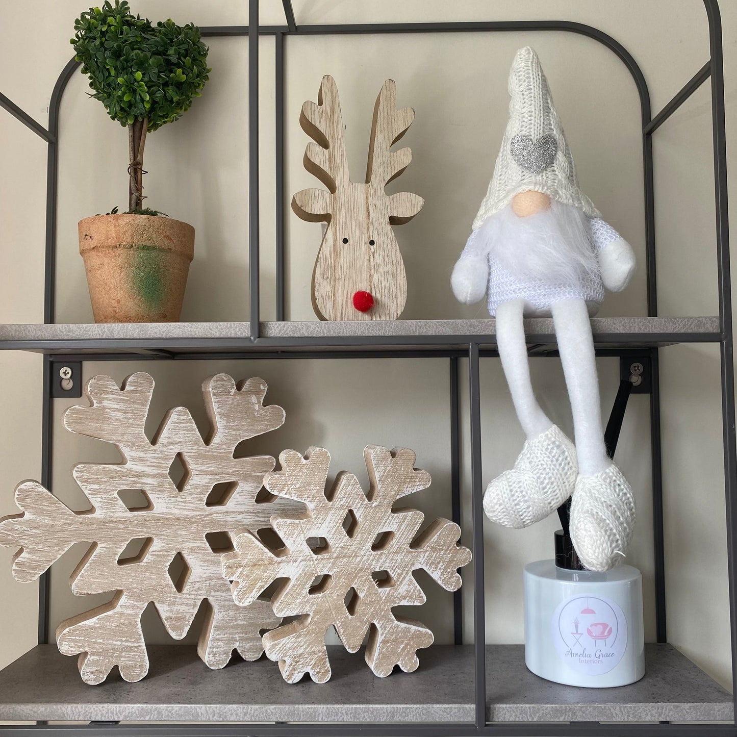 Wooden Cut Out Snowflakes