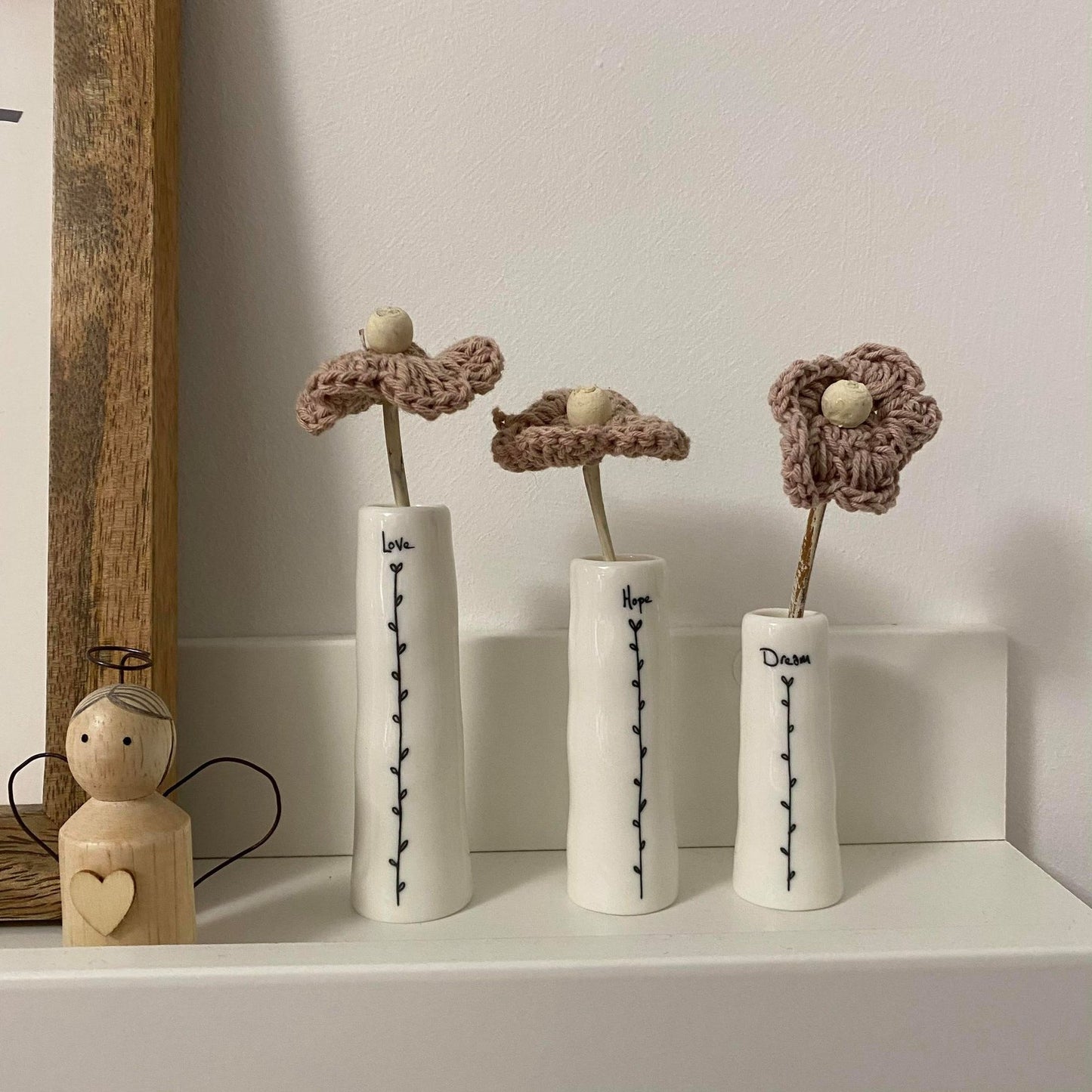Trio of Bud Vases