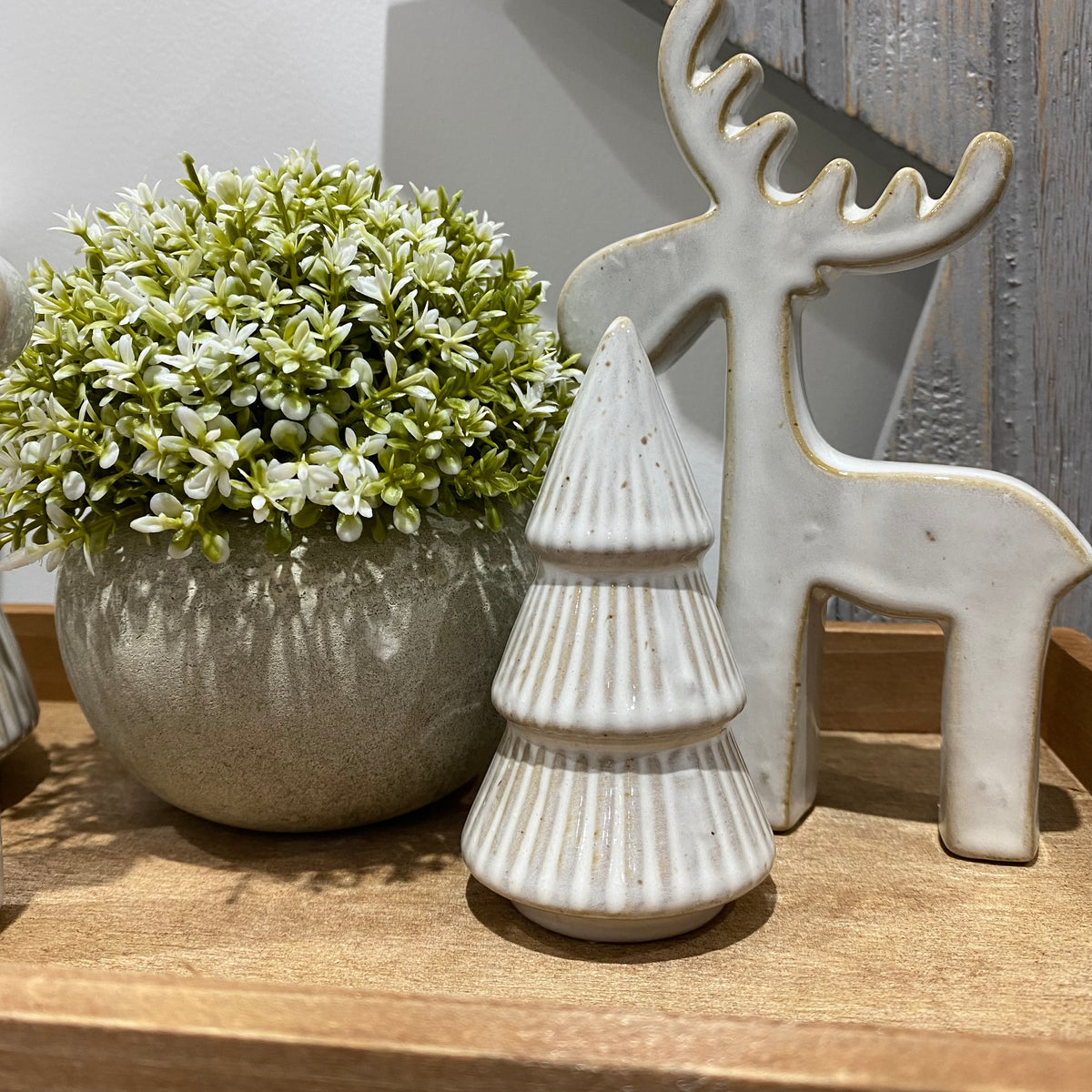 Natural Stripe Christmas Trees - purchase individually