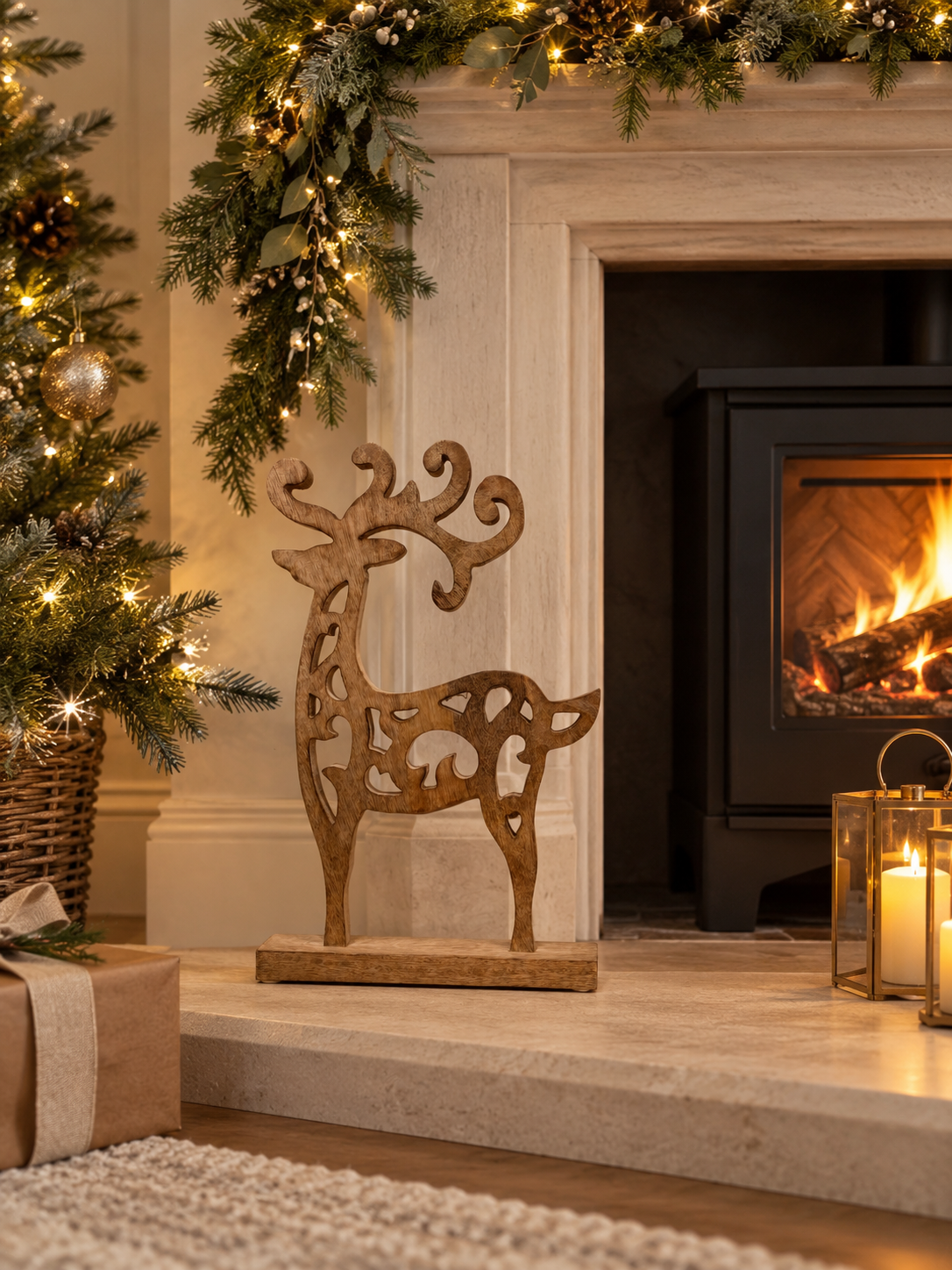 Free Standing Cut out detailed Reindeer