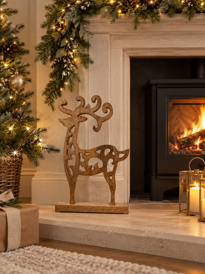 Free Standing Cut out detailed Reindeer