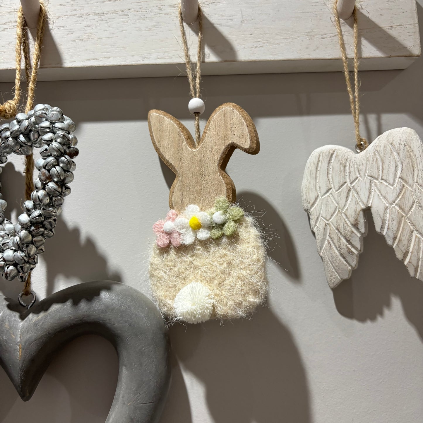 Felt Rabbit With Flower Decoration