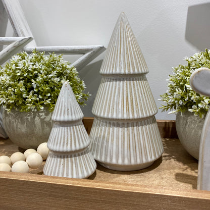Natural Stripe Christmas Trees - purchase individually