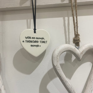 You Are Enough, A Thousand Times Enough Ceramic Keepsake