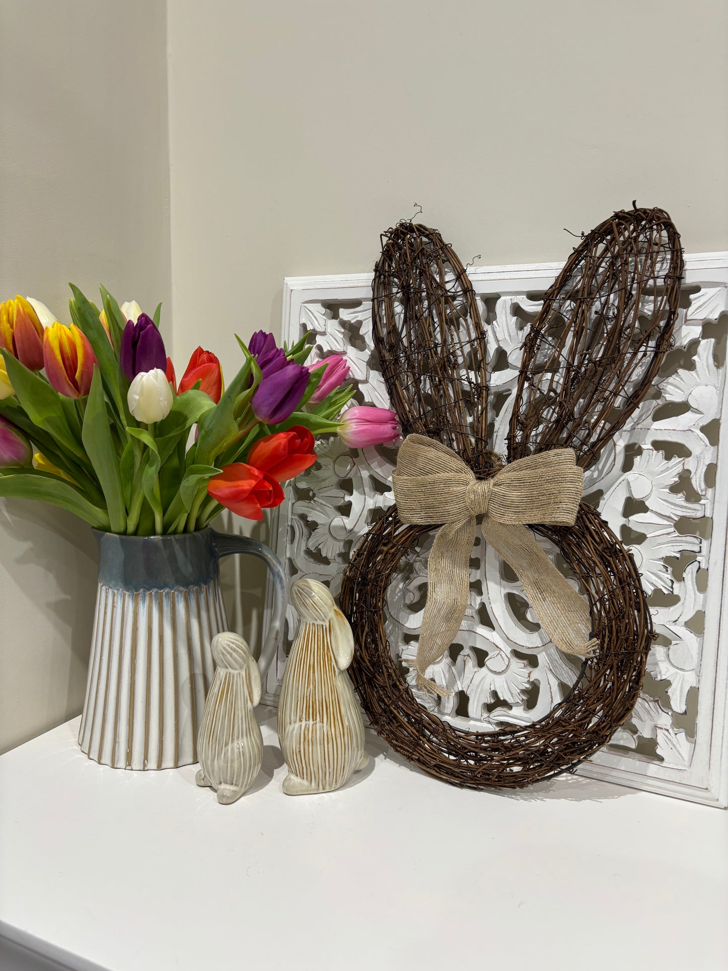 Rattan hanging Rabbit