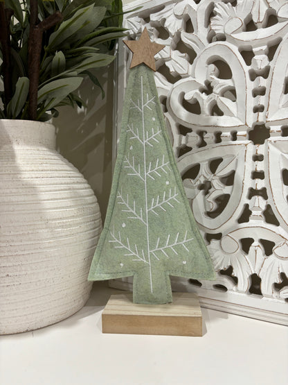 Pale Green Felt Christmas Tree