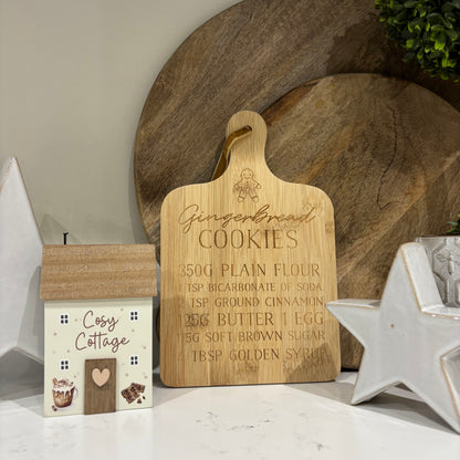 Gingerbread Cookies Bamboo Serving Board