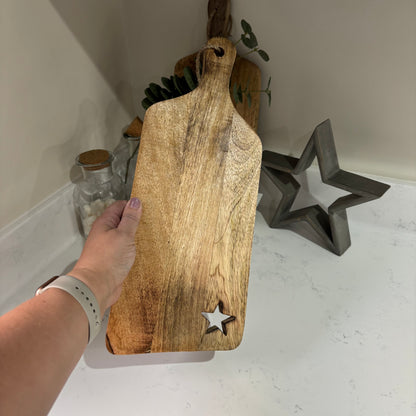 Cut Out Star Wooden Board