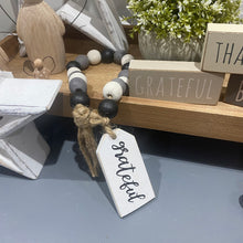 Load image into Gallery viewer, Grateful, Thankful, Blessed Beaded Tag Hanger - 3 styles