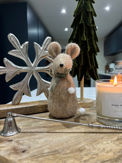 Felt Christmas Mouse Decoration