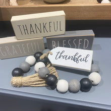 Load image into Gallery viewer, Grateful, Thankful, Blessed Beaded Tag Hanger - 3 styles