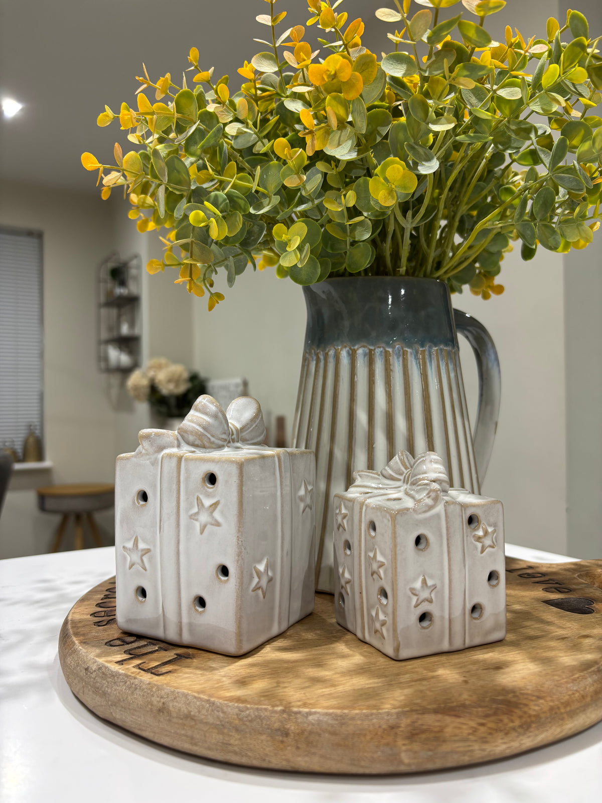 Led ceramic present - 2 sizes