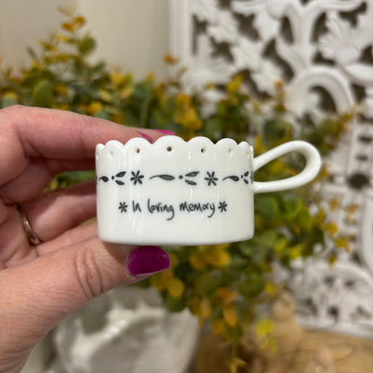 Scallop Tea Light Holder – In Loving Memory