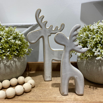 Natural Reindeers - set of 2