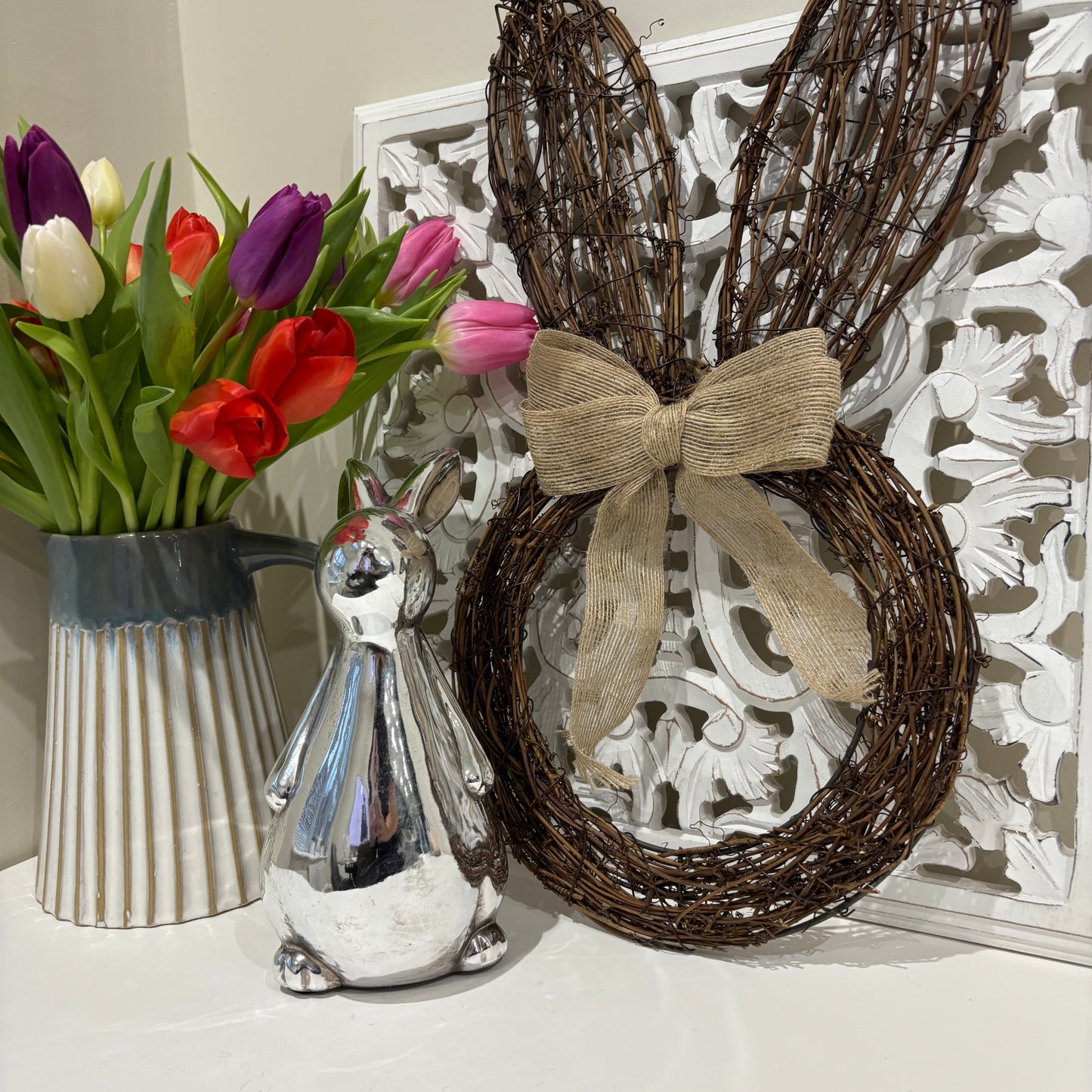 Rattan hanging Rabbit