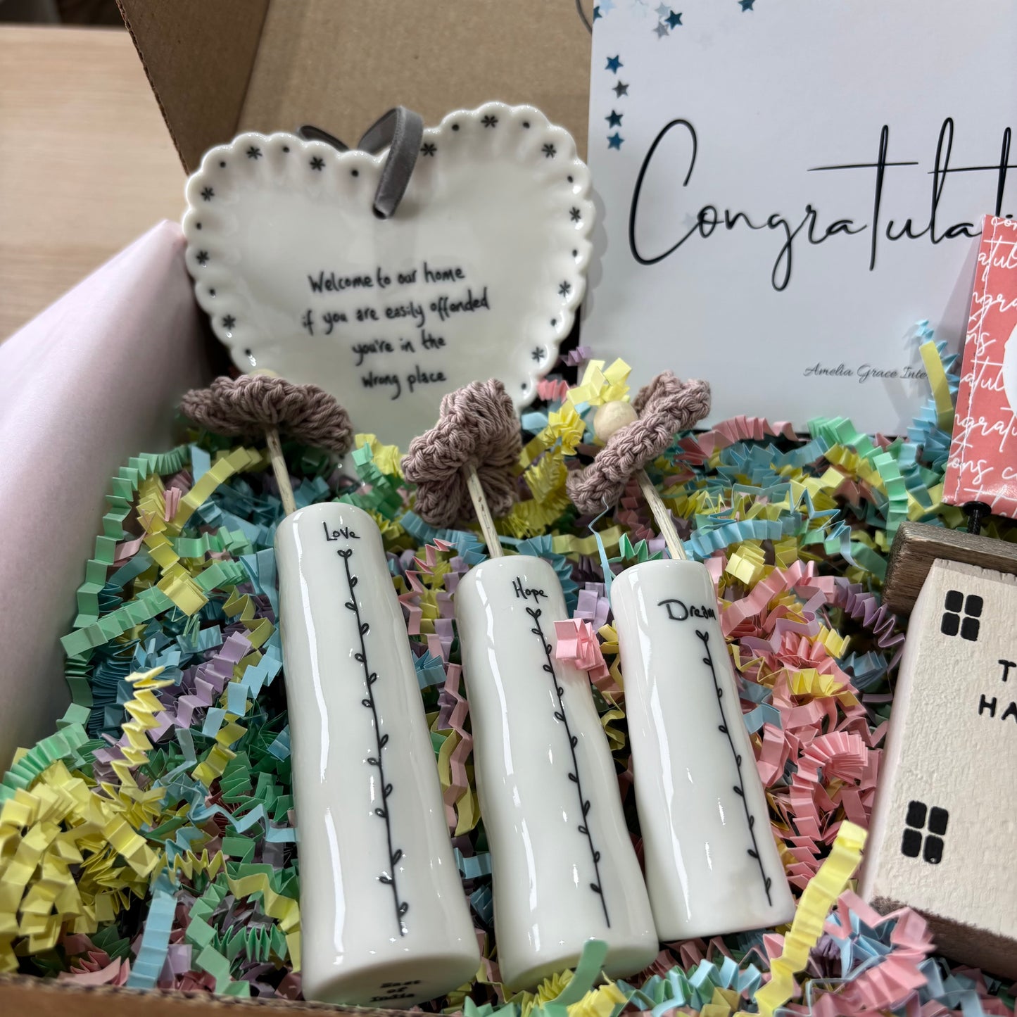 New Home Gift Box welcome to our home