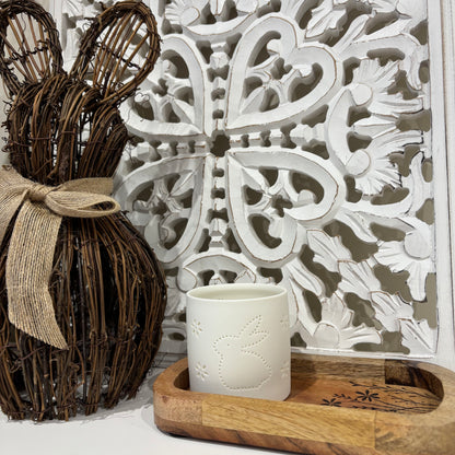 Rabbit cut out tealight holder