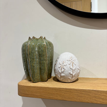 Green Seeded Pod Vases - 2 sizes