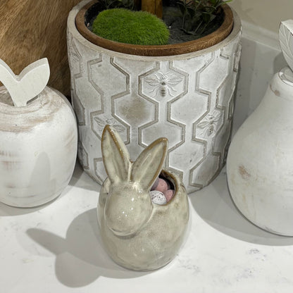 Ceramic Rabbit Tea Light Holder