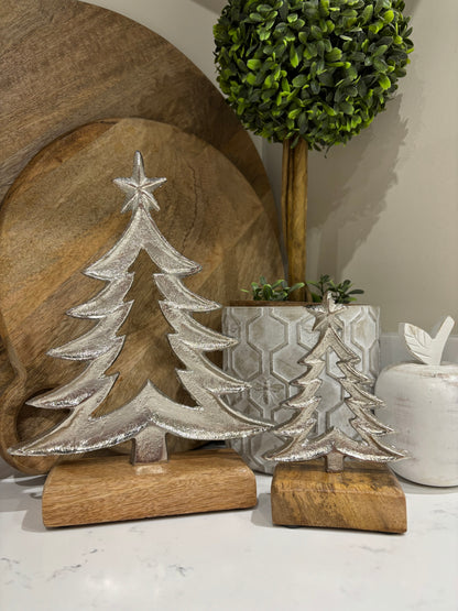 Metal Tree with star - 2 sizes