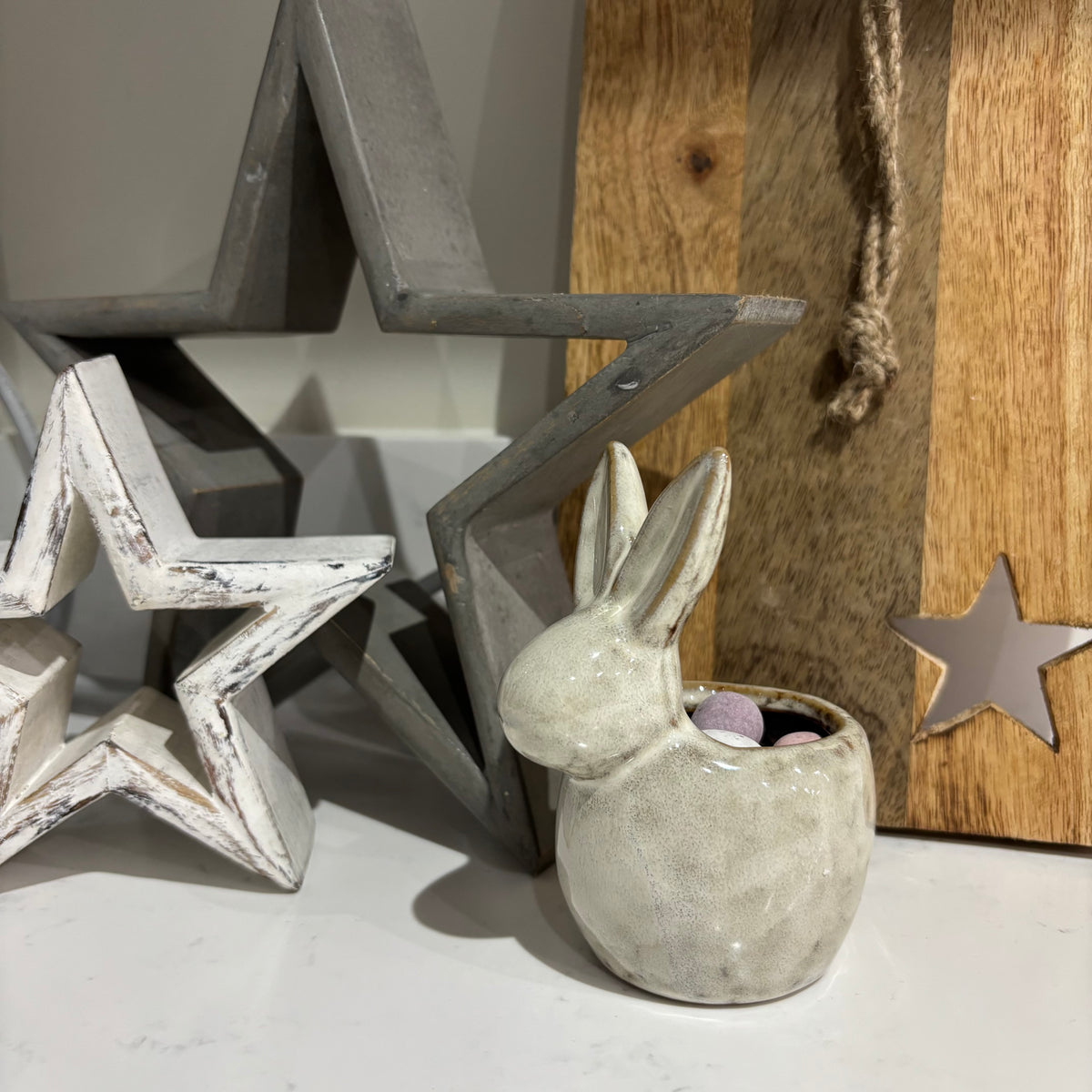 Ceramic Rabbit Tea Light Holder