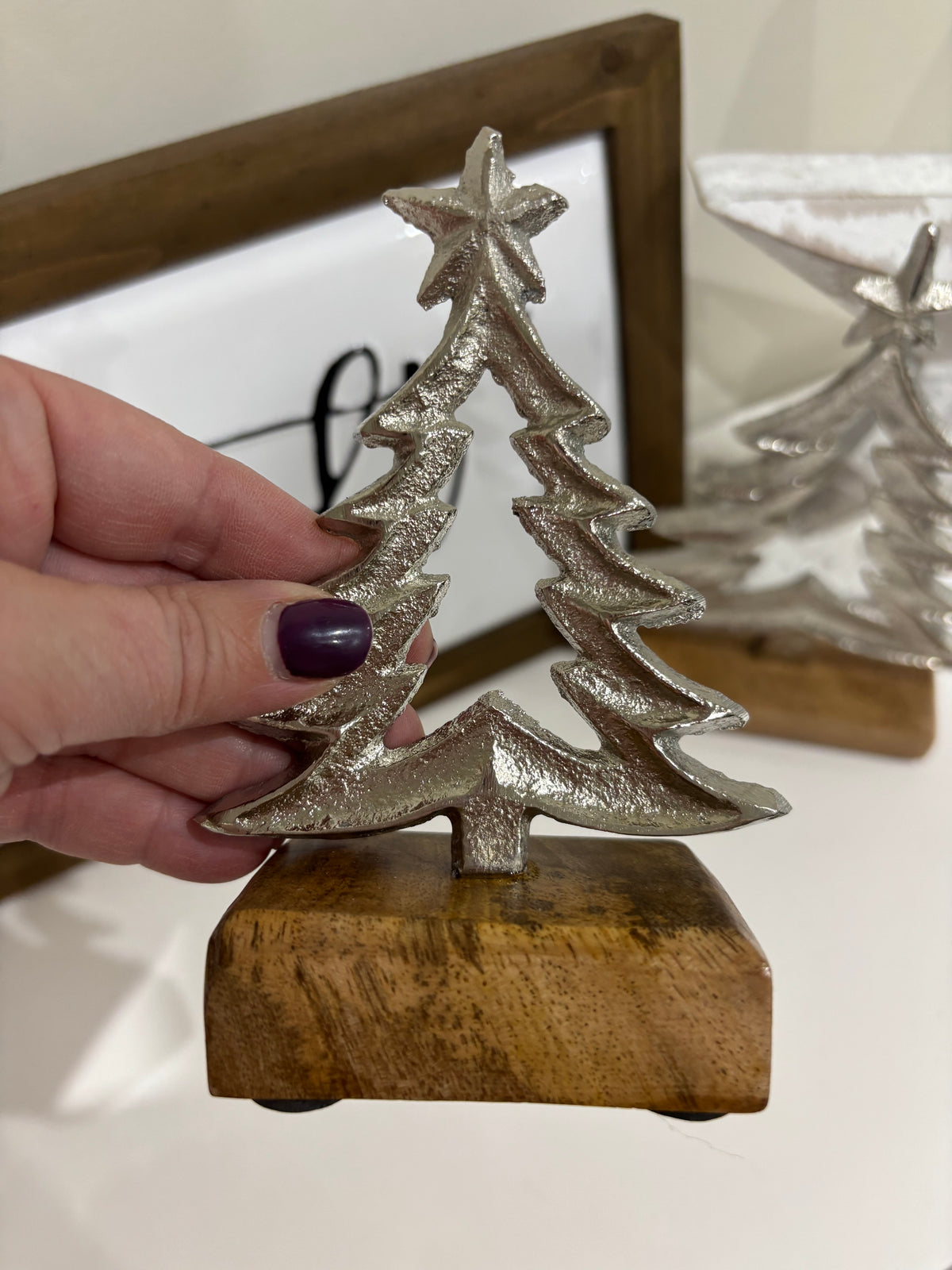 Metal Tree with star - 2 sizes