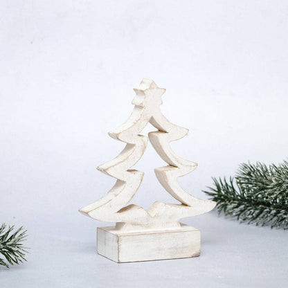 Whitewashed Freestanding Christmas Decoration - 2 sizes