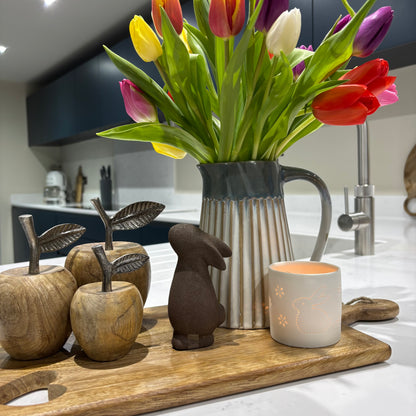 Rustic Standing Bunny Ornaments – Assorted Colours