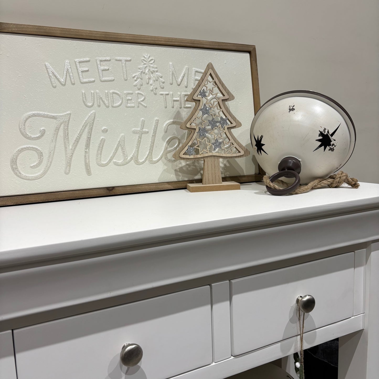 Wooden star cut out tree