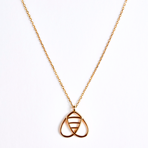 Bee Inspired Pendant Necklace - 3 finishes available