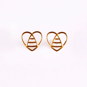 Bee Inspired Earrings - 3 finishes