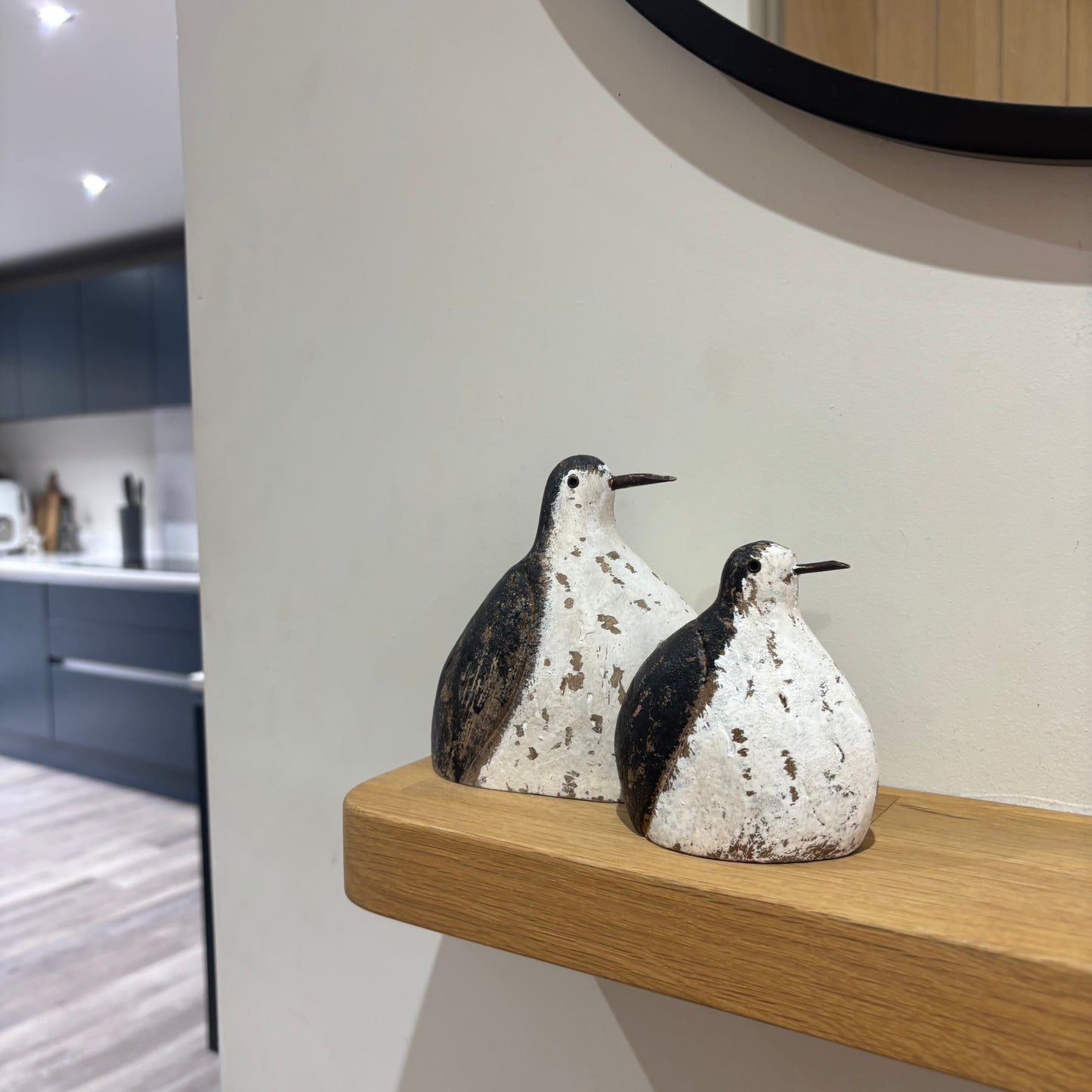 Rustic Wooden Stout Bird Ornament | Decorative Wooden Shelf Décor (Available in 2 Sizes)