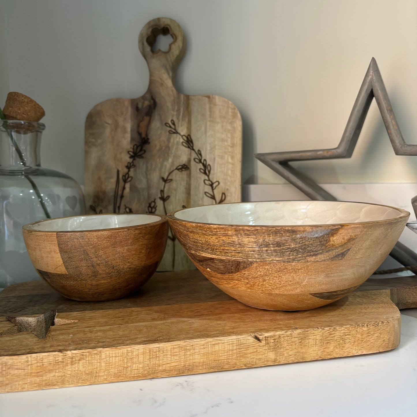 Capiz Style Enamel Bowl - 2 sizes