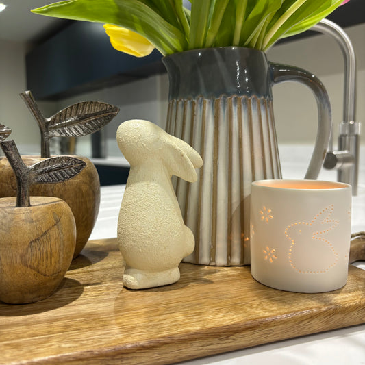 Rustic Standing Bunny Ornaments – Assorted Colours