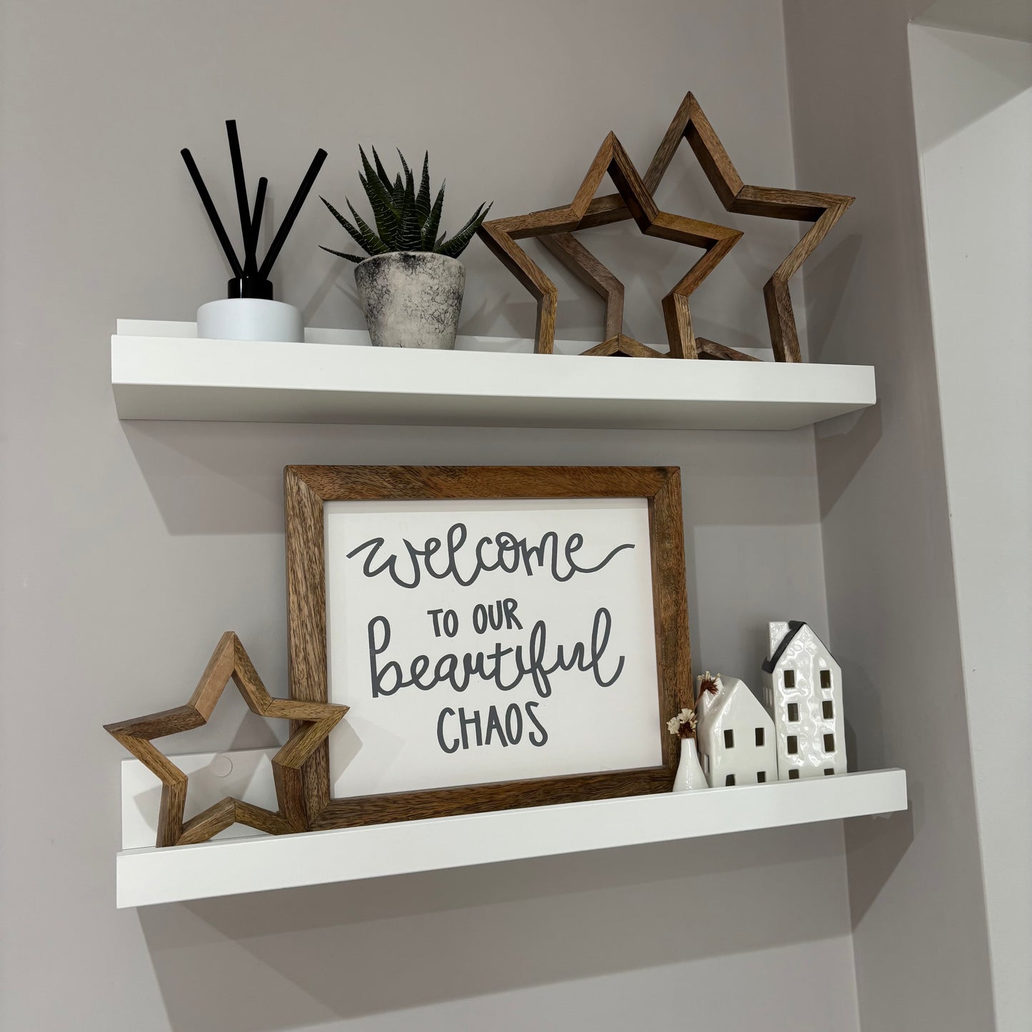 Mango Wood Open Star Set – Set of