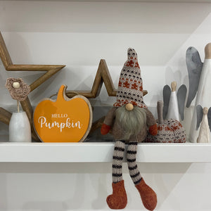 Autumn Burnt Orange Sitting Gonk