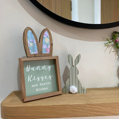 Bunny Kisses and Easter Wishes Sign