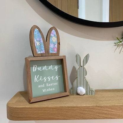 Bunny Kisses and Easter Wishes Sign