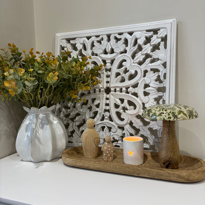 Ceramic Star Cutout T-Light Holder – 6cm x 4cm