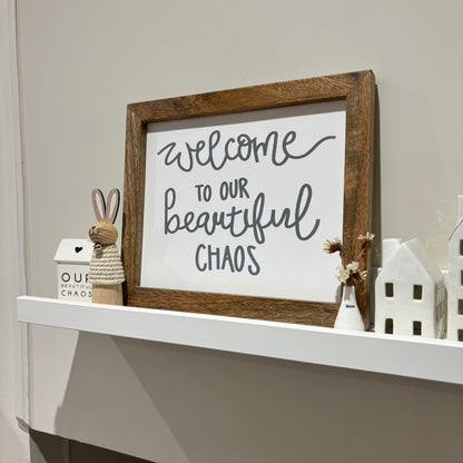 Wooden Rope Bunny Rabbit