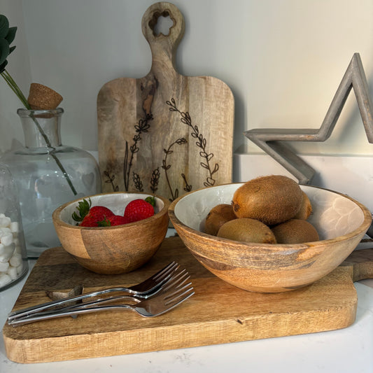 Capiz Style Enamel Bowl - 2 sizes