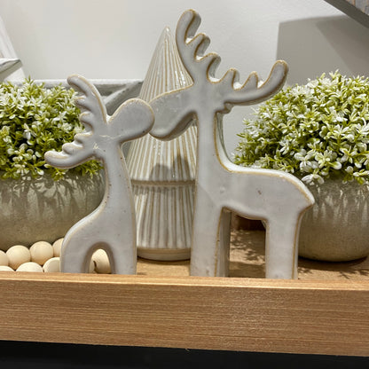 Natural Reindeers - set of 2