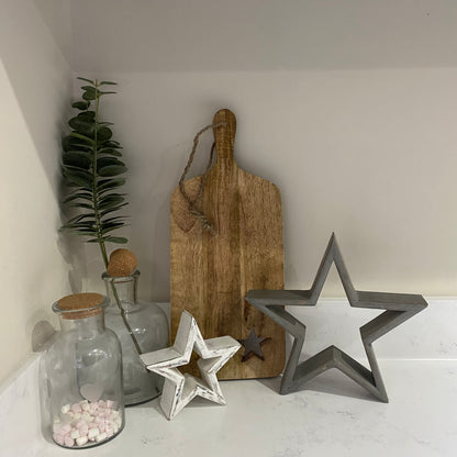 Cut Out Star Wooden Board