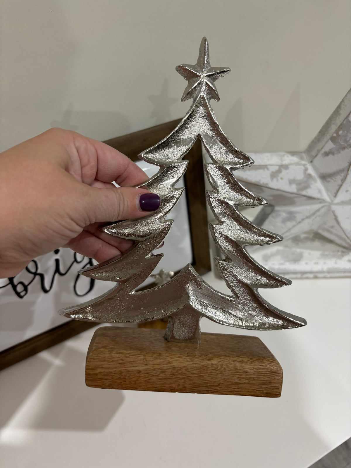 Metal Tree with star - 2 sizes