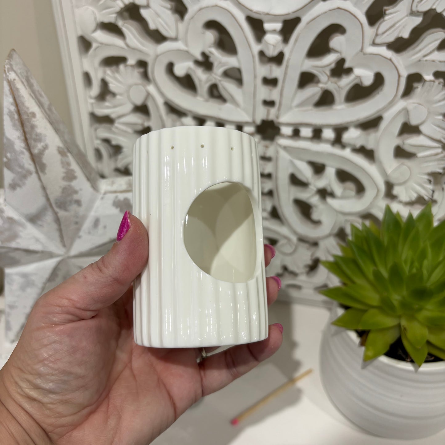 Scallop Wax Melt Burner – “May Your Troubles Melt Away”