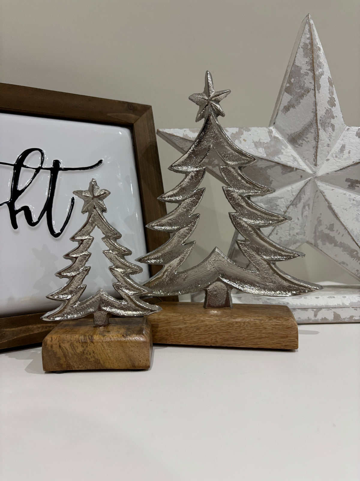 Metal Tree with star - 2 sizes