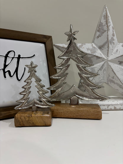 Metal Tree with star - 2 sizes