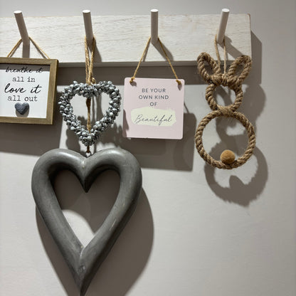 Boho Rope-Style Bunny Ornament – Hanging Decoration