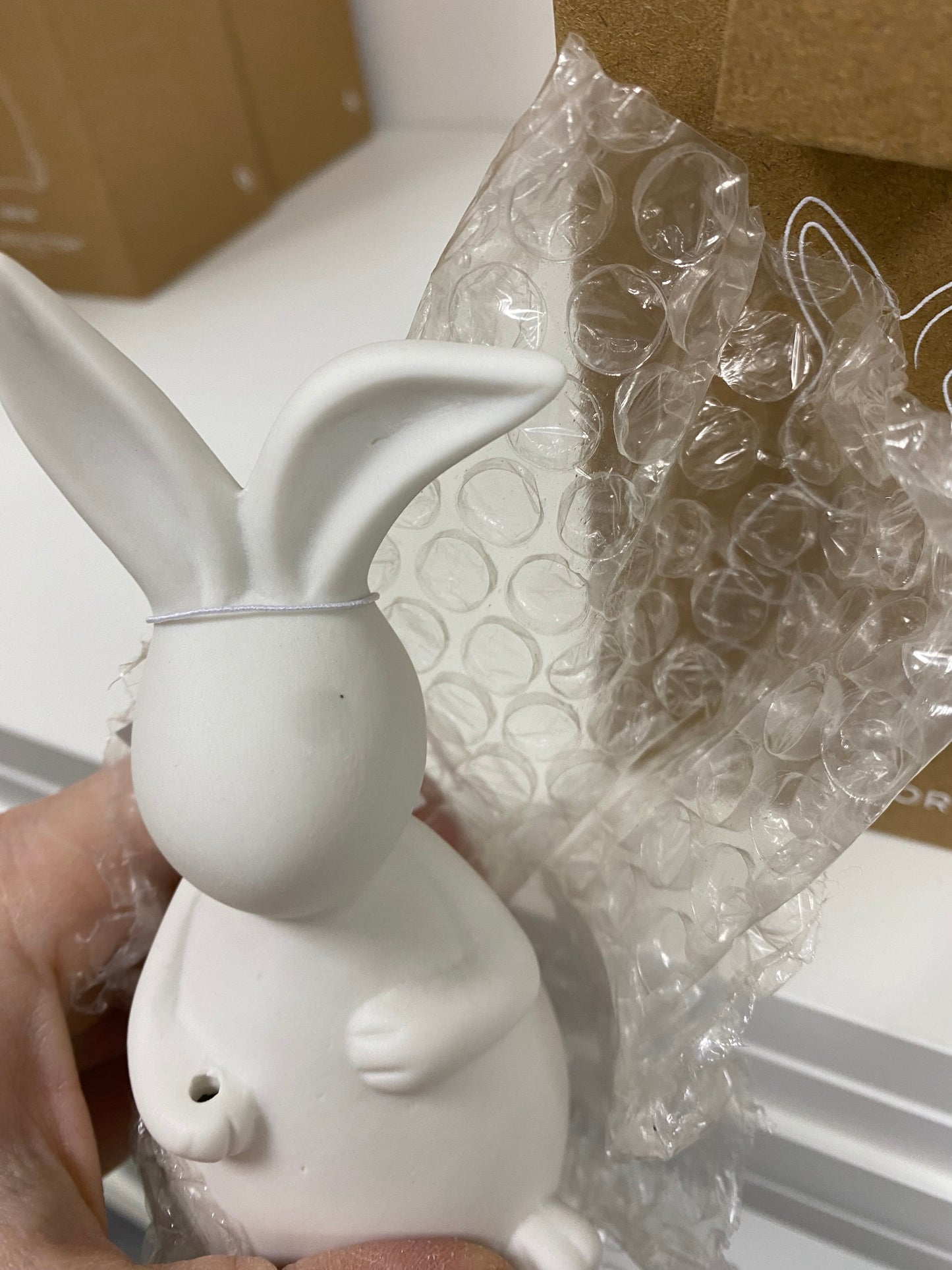 Amilia white Bunny - 3 sizes - imperfect