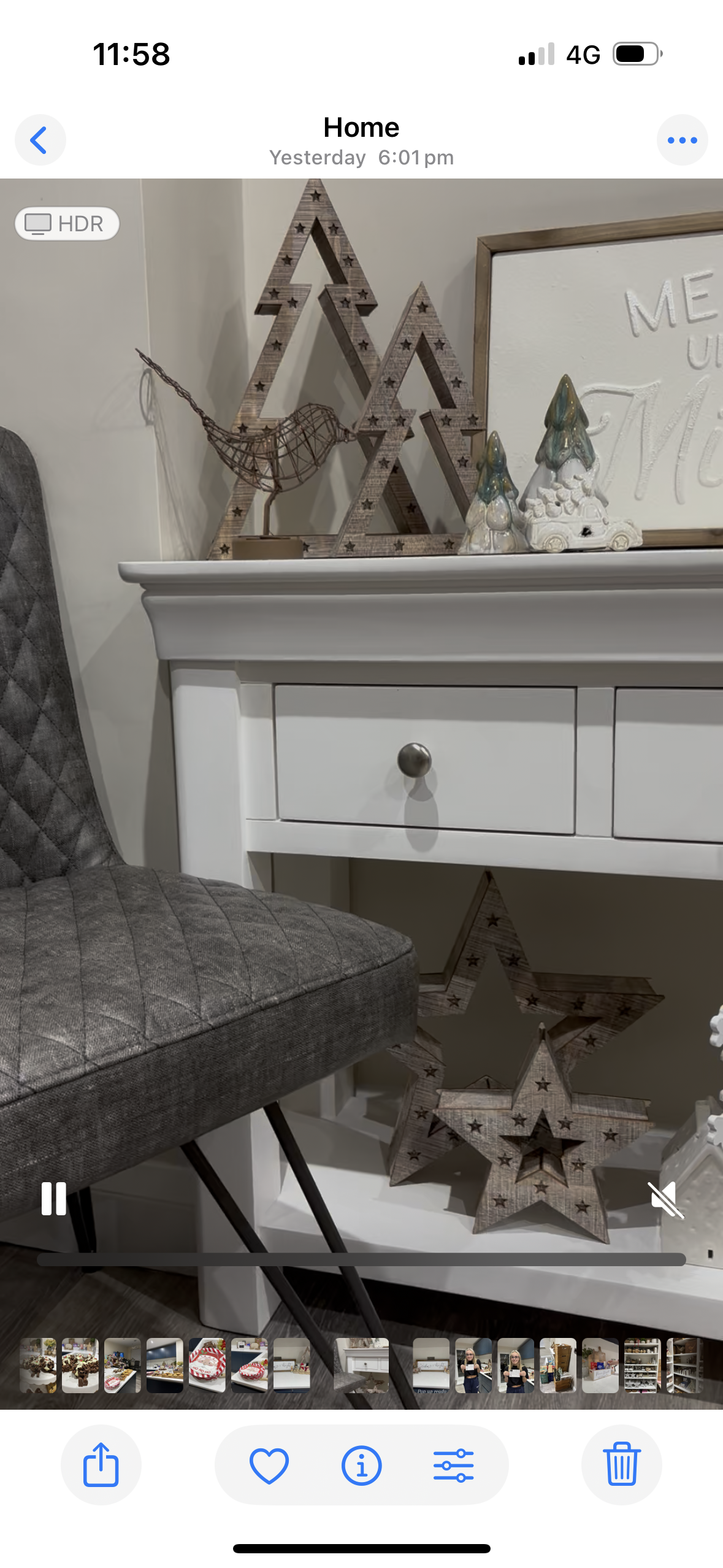 Beige Wooden LED Light up Christmas Trees - individual